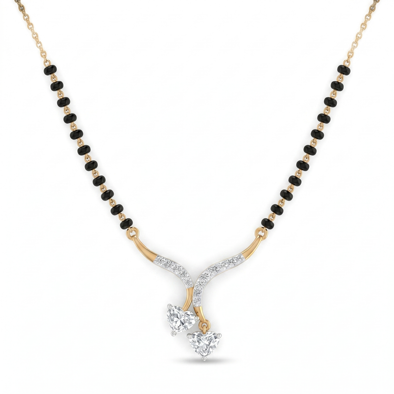 Sovereign Cascade Diamond Mangalsutra by SVADEZI