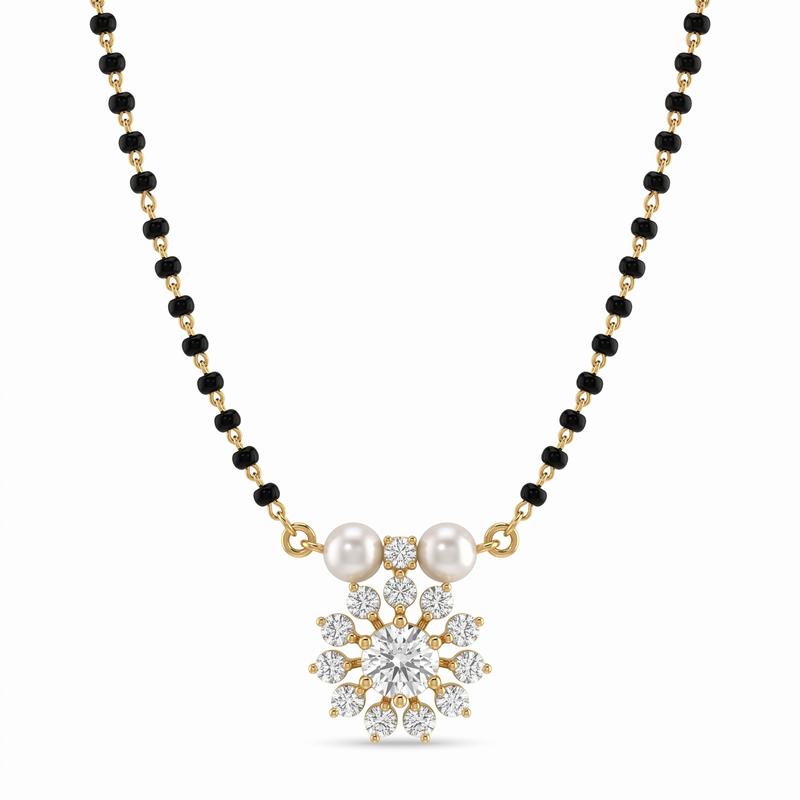 Ethereal Spell Diamond Mangalsutra by SVADEZI