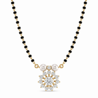 Ethereal Spell Diamond Mangalsutra by SVADEZI - yellow