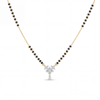 Ornate Cascade Diamond Mangalsutra by SVADEZI - yellow