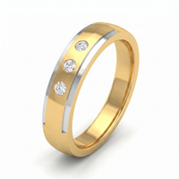 Glistening Petal Men's Diamond Ring by SVADEZI - yellow