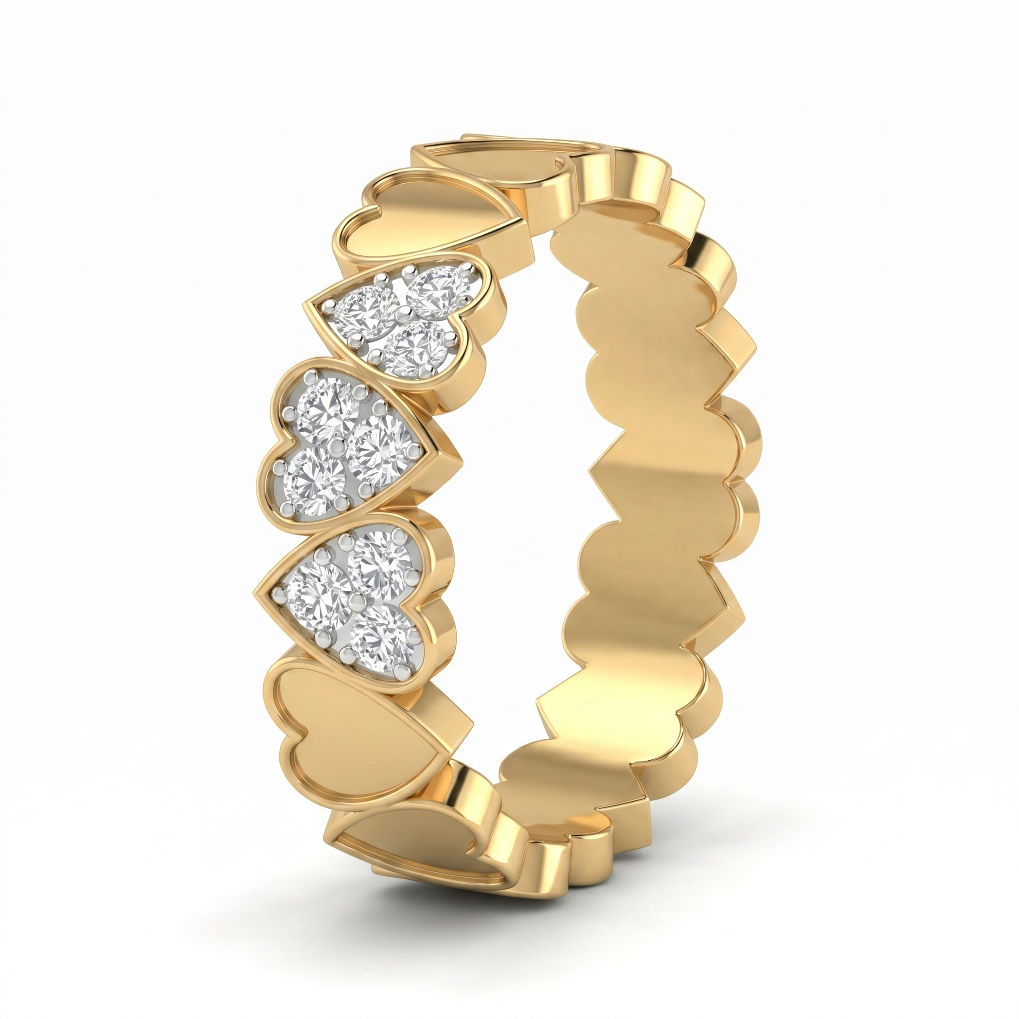 Lustrous Allure Diamond Ring by SVADEZI - yellow