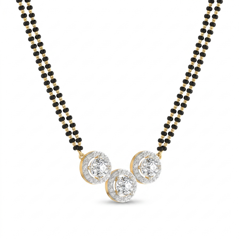 Sovereign Symphony Diamond Mangalsutra by SVADEZI
