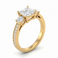 Aureate Harmony Diamond Ring by SVADEZI - yellow