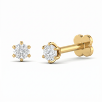 Mystic Dream Diamond Nose Pin by SVADEZI - yellow