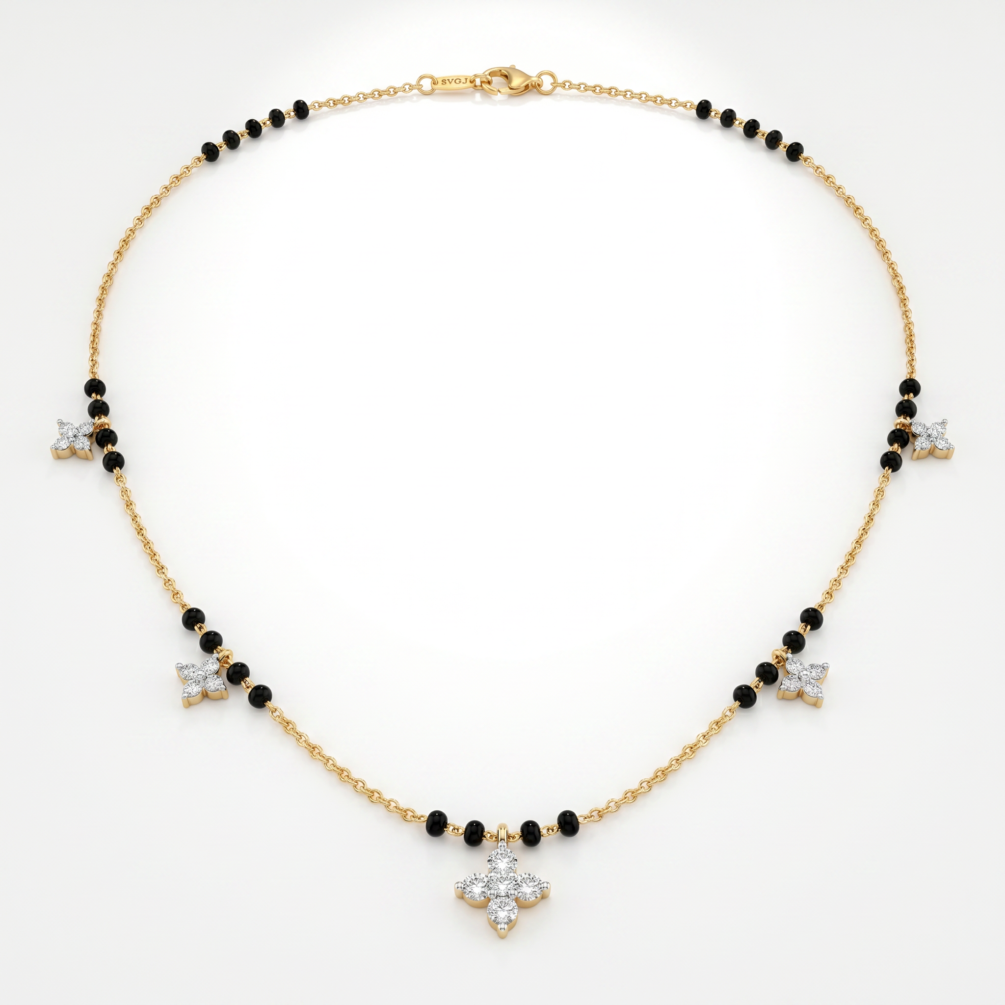 Heavenly Legacy Diamond Mangalsutra by SVADEZI - yellow