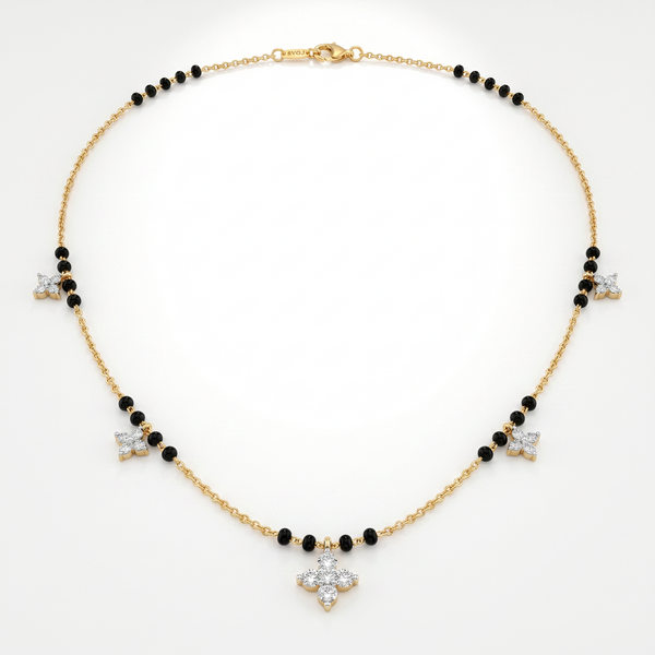 Heavenly Legacy Diamond Mangalsutra by SVADEZI - yellow