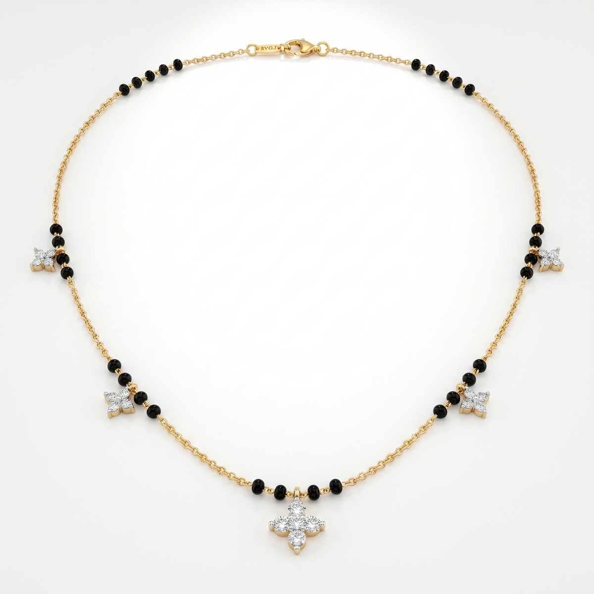 Heavenly Legacy Diamond Mangalsutra by SVADEZI - yellow
