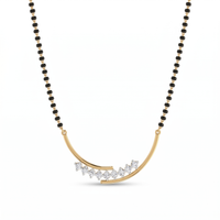 Sparkling Bliss Diamond Mangalsutra by SVADEZI - yellow