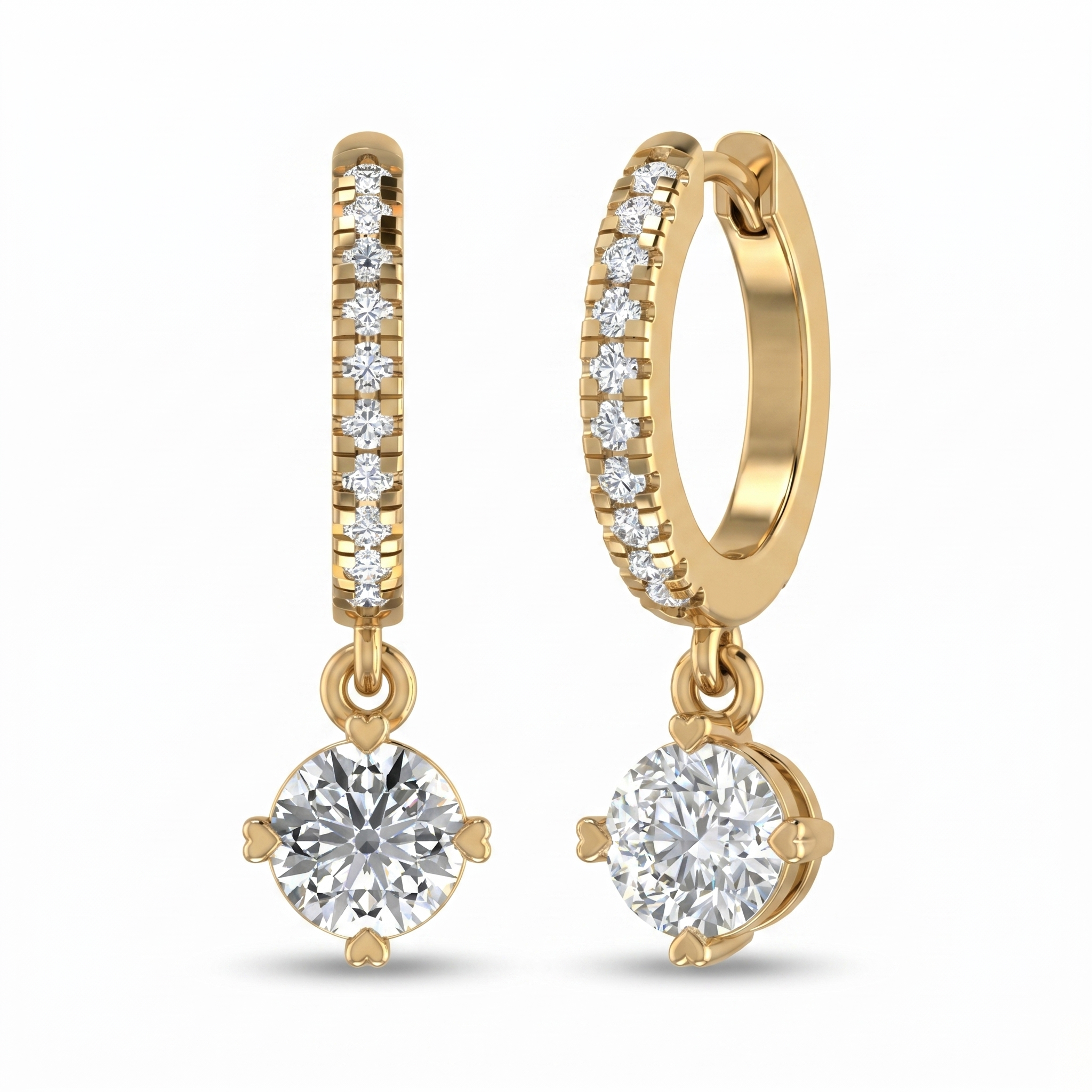 Sovereign Legacy Diamond Earrings by SVADEZI - yellow