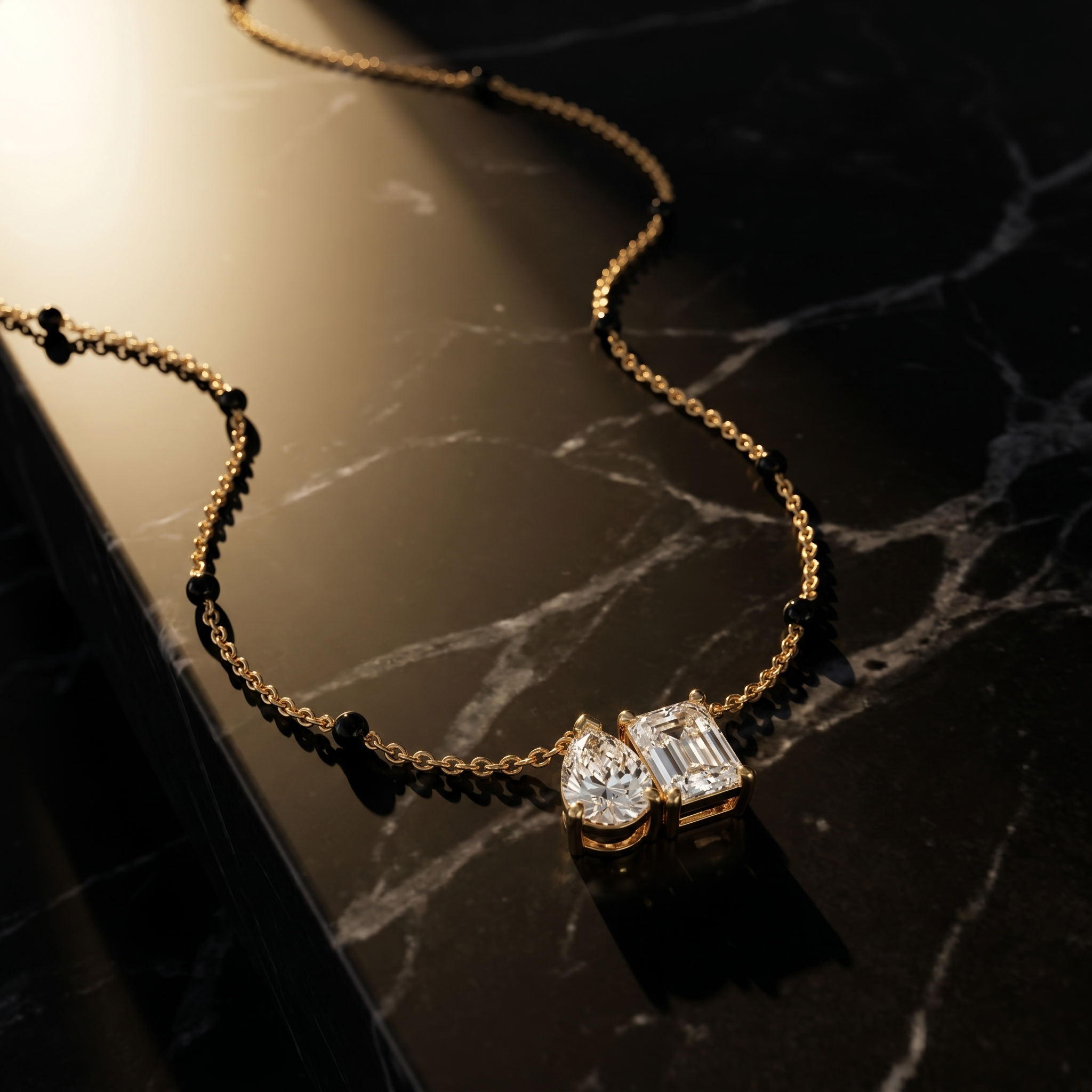 Imperial Bloom Diamond Mangalsutra by SVADEZI - yellow