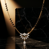Opulent Dream Diamond Mangalsutra by SVADEZI - yellow
