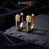 Gilded Legacy Diamond Earrings by SVADEZI - yellow