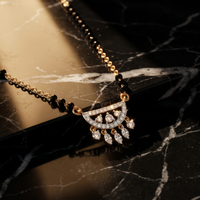 Eternal Mystique Diamond Mangalsutra by SVADEZI - yellow