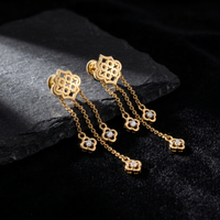 Regal Sonata Diamond Earrings by SVADEZI - yellow