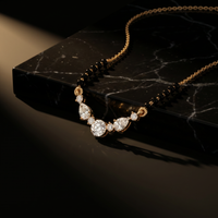 Sublime Embrace Diamond Mangalsutra by SVADEZI - yellow