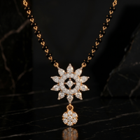 Sacred Vision Diamond Mangalsutra by SVADEZI - yellow