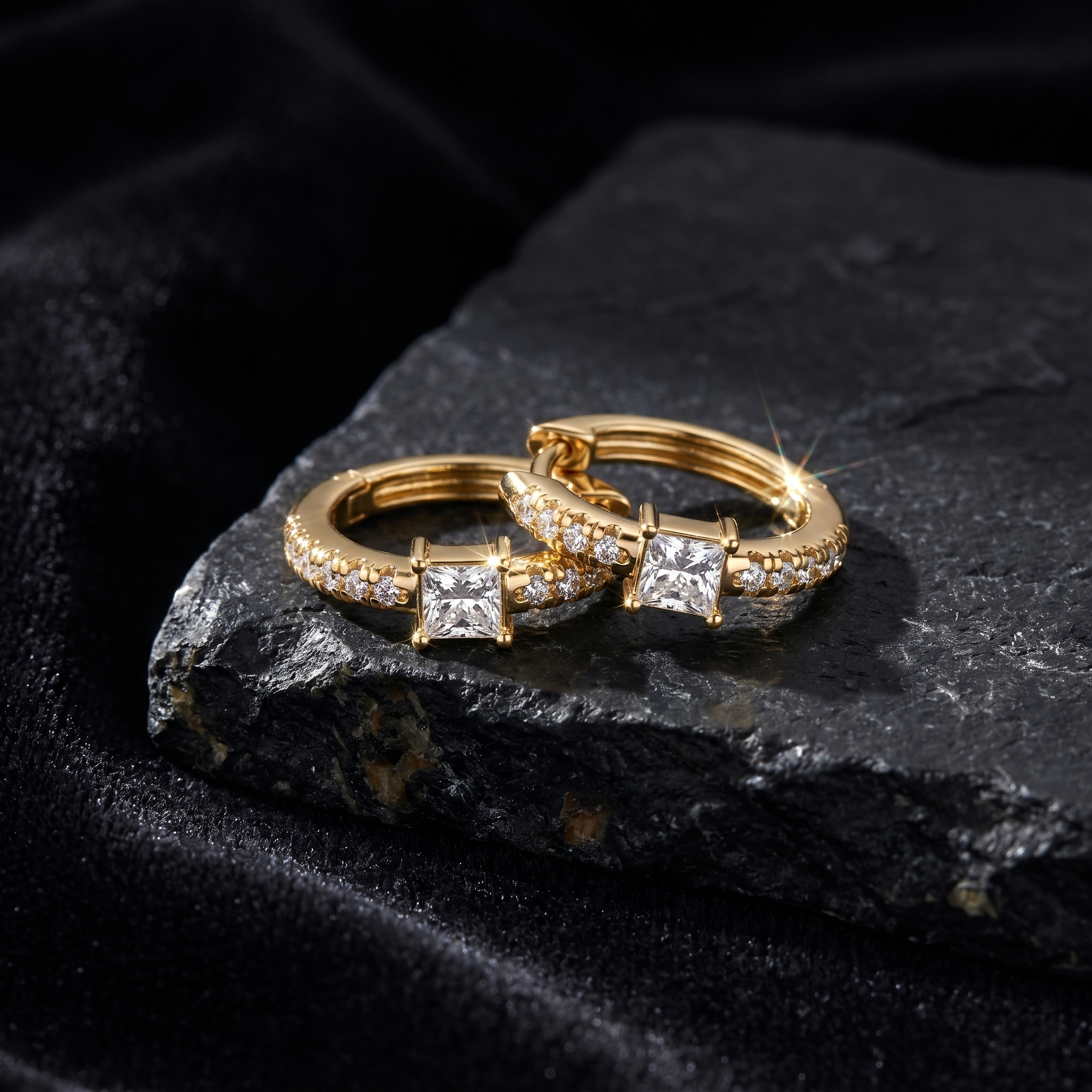 Sovereign Sonata Diamond Earrings by SVADEZI - yellow
