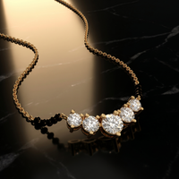 Dawn Ballad Diamond Mangalsutra by SVADEZI - yellow