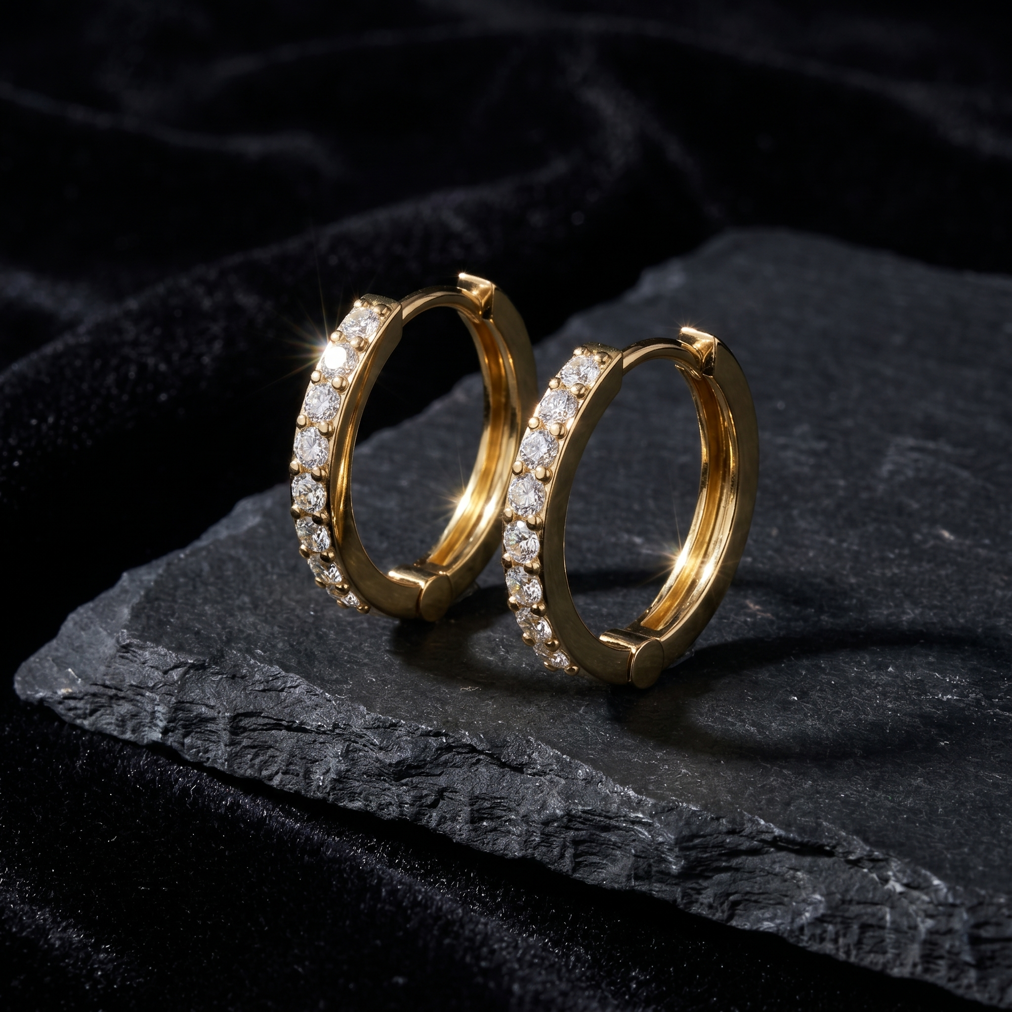 Mystic Embrace Diamond Earrings by SVADEZI - yellow
