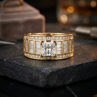 Radiant Melody Diamond Ring by SVADEZI - yellow