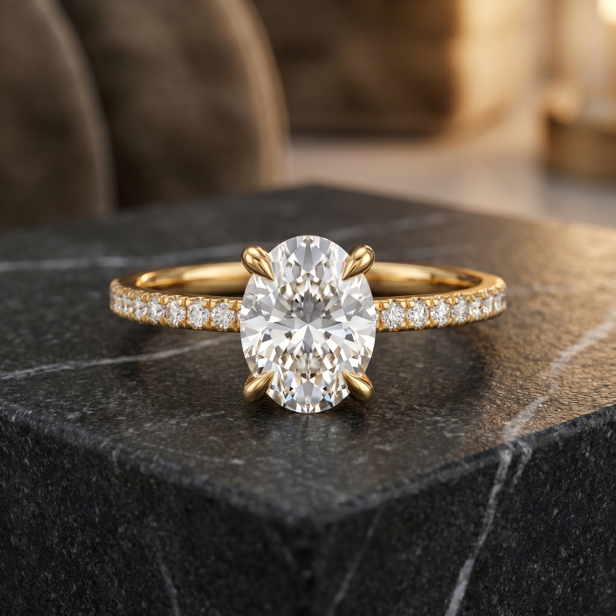 Imperial Reverie Diamond Ring by SVADEZI - yellow
