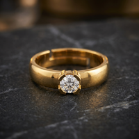 Imperial Petal Men's Diamond Ring by SVADEZI - yellow