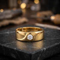 Aureate Allure Diamond Ring by SVADEZI - yellow