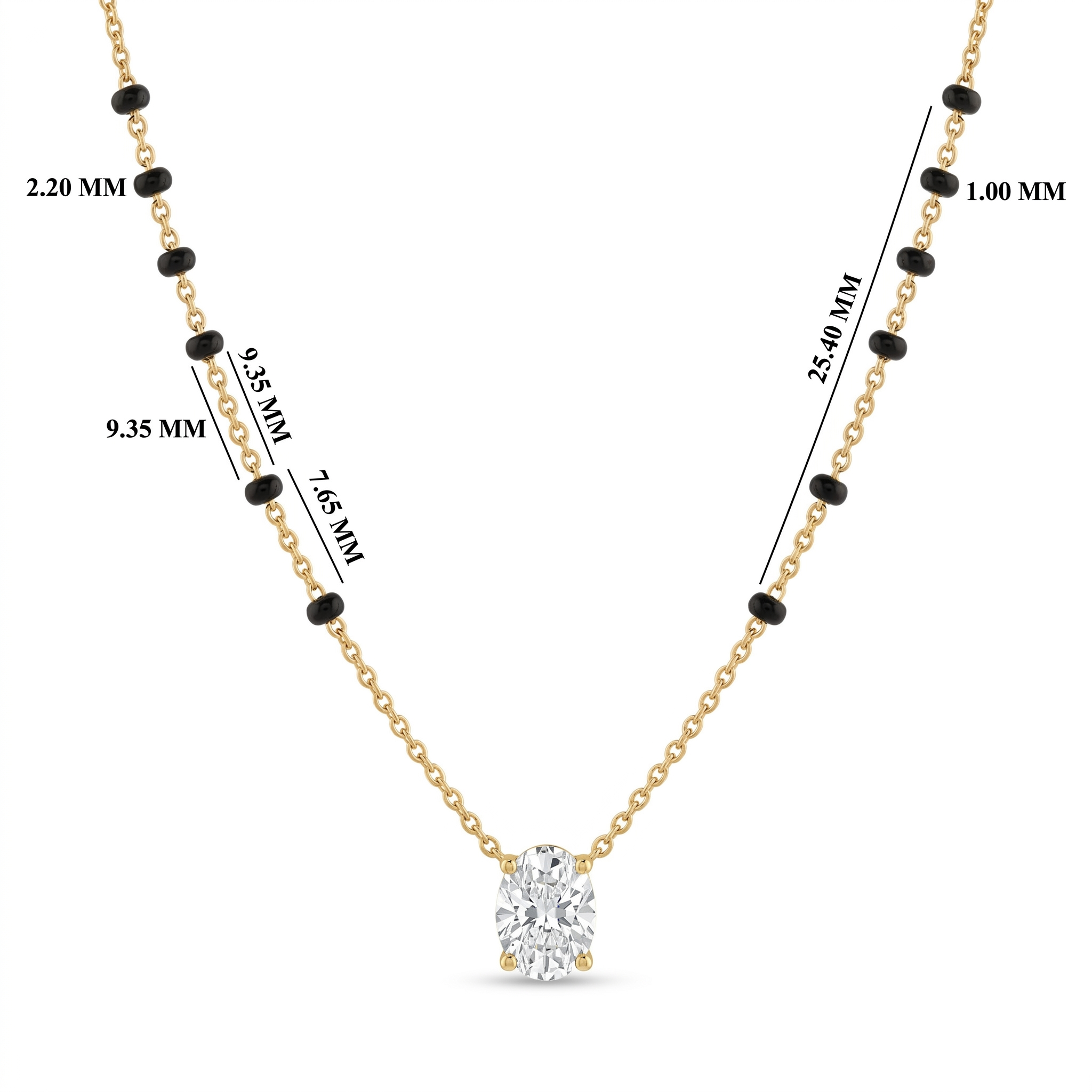 Imperial Embrace Diamond Mangalsutra by SVADEZI - yellow