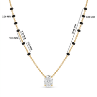 Imperial Embrace Diamond Mangalsutra by SVADEZI - yellow