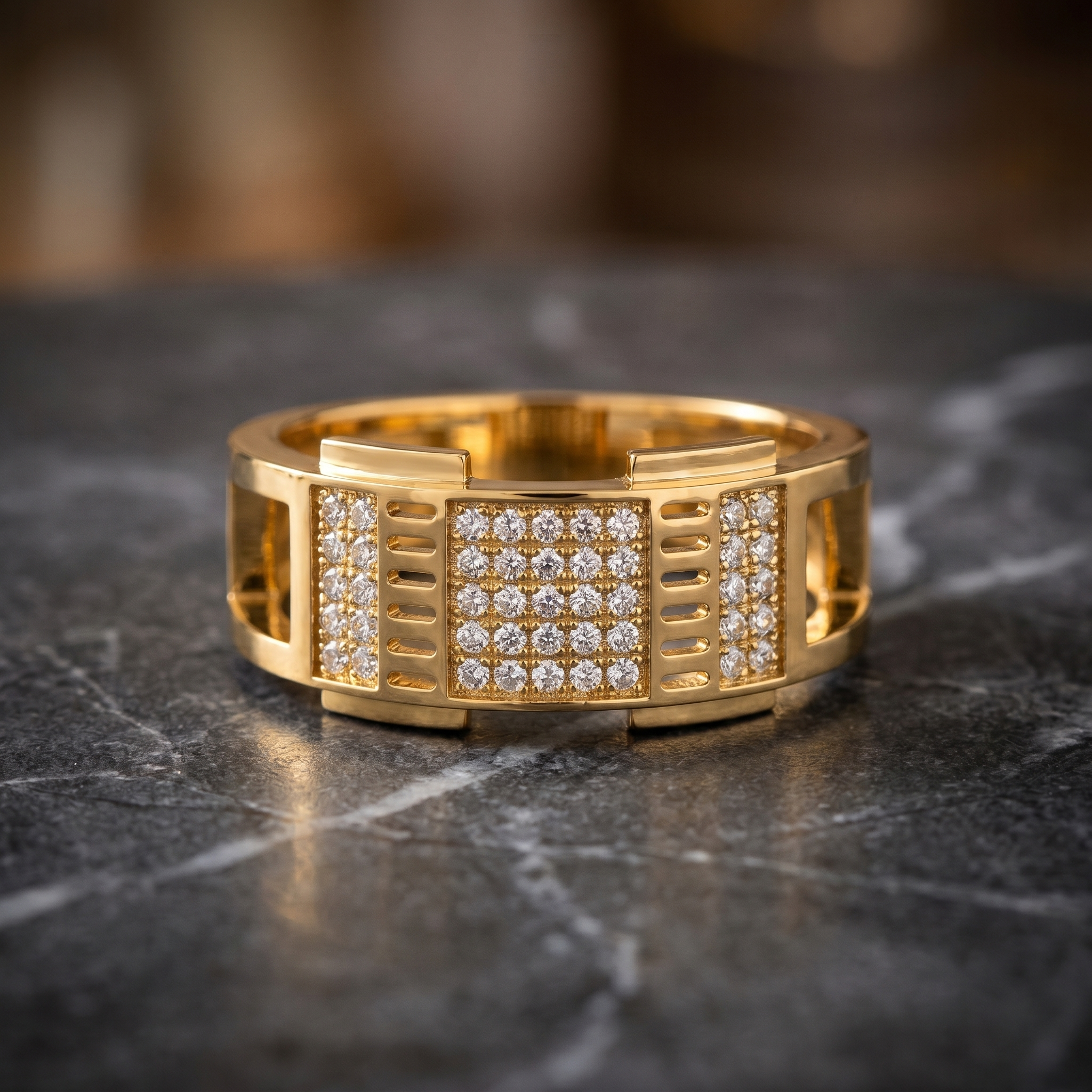 Majestic Allure Diamond Ring by SVADEZI - yellow