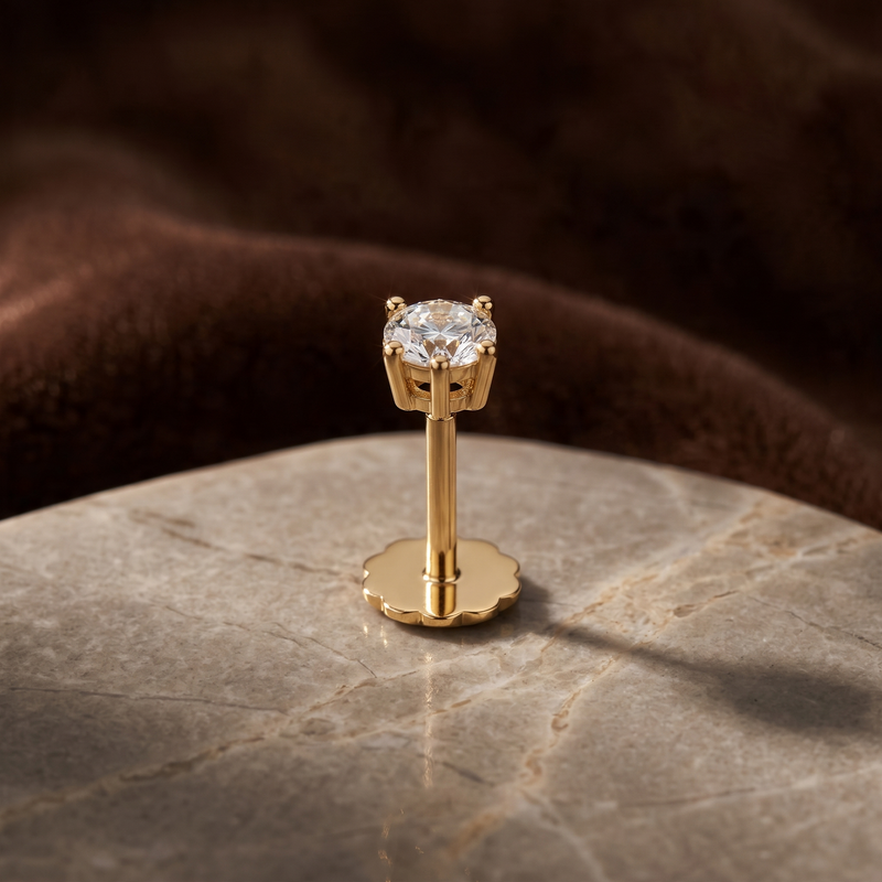 Sparkling Dream Diamond Earring (Single) by SVADEZI