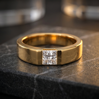 Opulent Splendor Men's Diamond Ring by SVADEZI - yellow