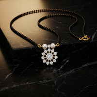 Ethereal Spell Diamond Mangalsutra by SVADEZI - yellow