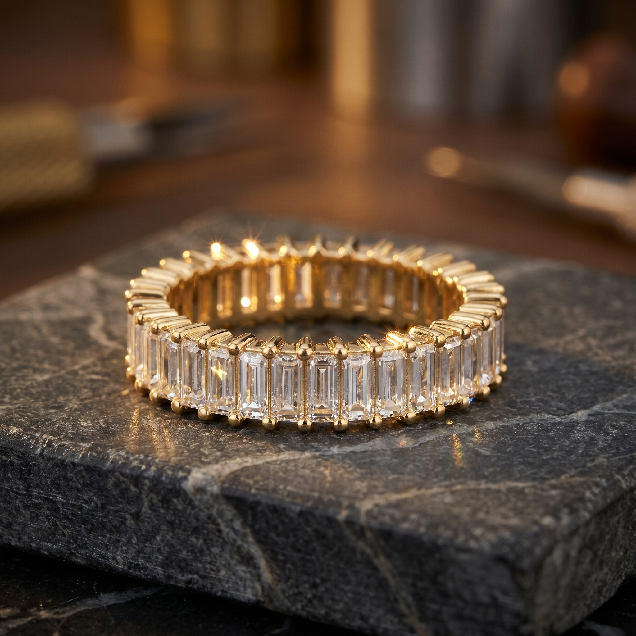 Crowned Whisper Diamond Ring by SVADEZI - yellow