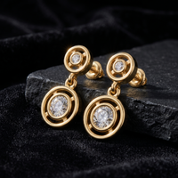 Bold Promise Diamond Earrings by SVADEZI - yellow