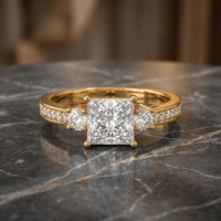 Aureate Harmony Diamond Ring by SVADEZI - yellow