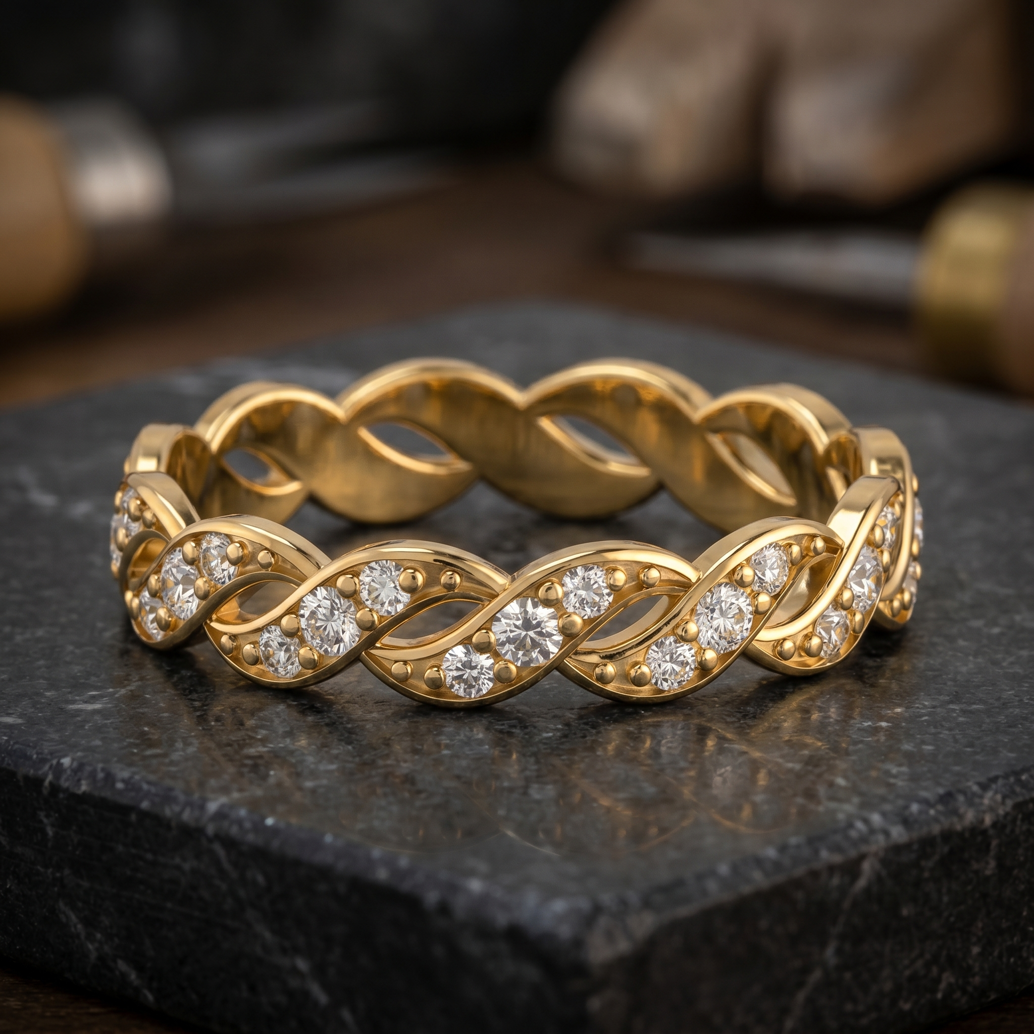 Radiant Symphony Diamond Ring by SVADEZI - yellow