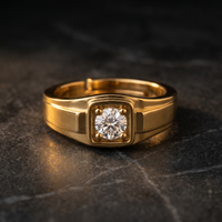 Sovereign Embrace Men's Diamond Ring by SVADEZI - yellow